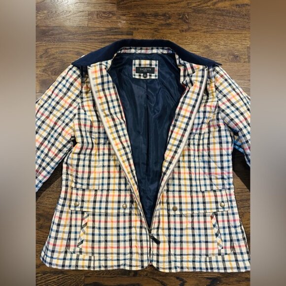 Talbots Women’s Quilted Multicolor Plaid Jacket Large - Picture 8 of 10